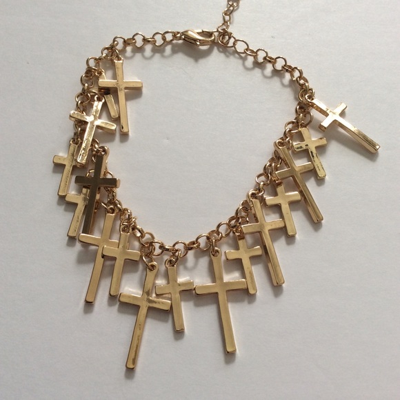 Jewelry - NWT Lucky Cross Bracelet